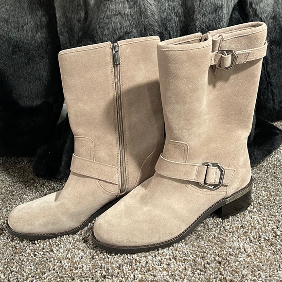Vince Camuto Shoes - VINCE CAMUTO
WADELYN WOMENS LEATHER ROUND TOE MID-CALF BOOTS SZ 10 NWOB